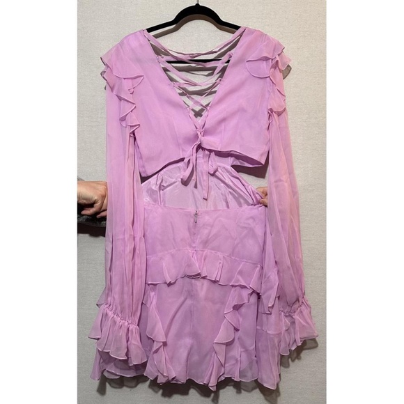 NWT Angelance Silk Chiffon Mini Dress with gift box - size M - Picture 4 of 8